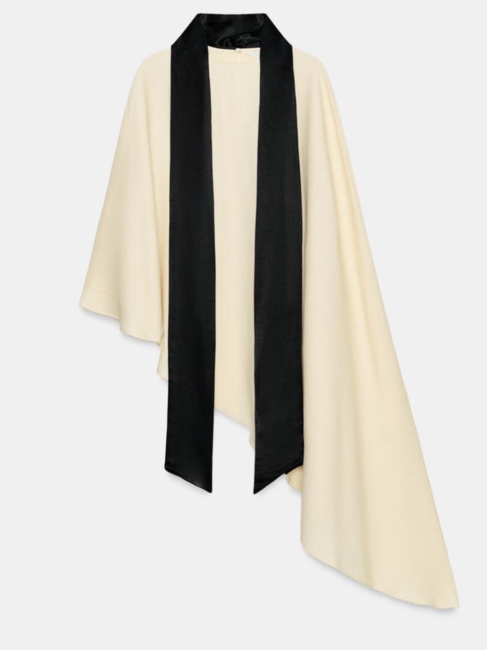 ZARA ZW COLLECTION ASYMMETRIC SCARF BLOUSE - Picture 2 of 15
